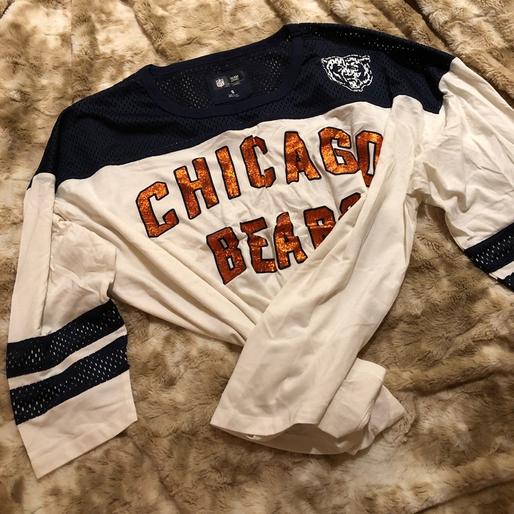 NFL | Chicago Bears knit glitter jersey shirt